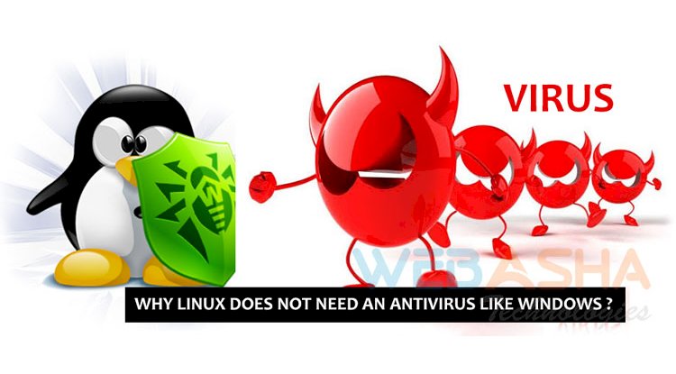 Why Linux does not need an Antivirus Like Windows ? - WebAsha